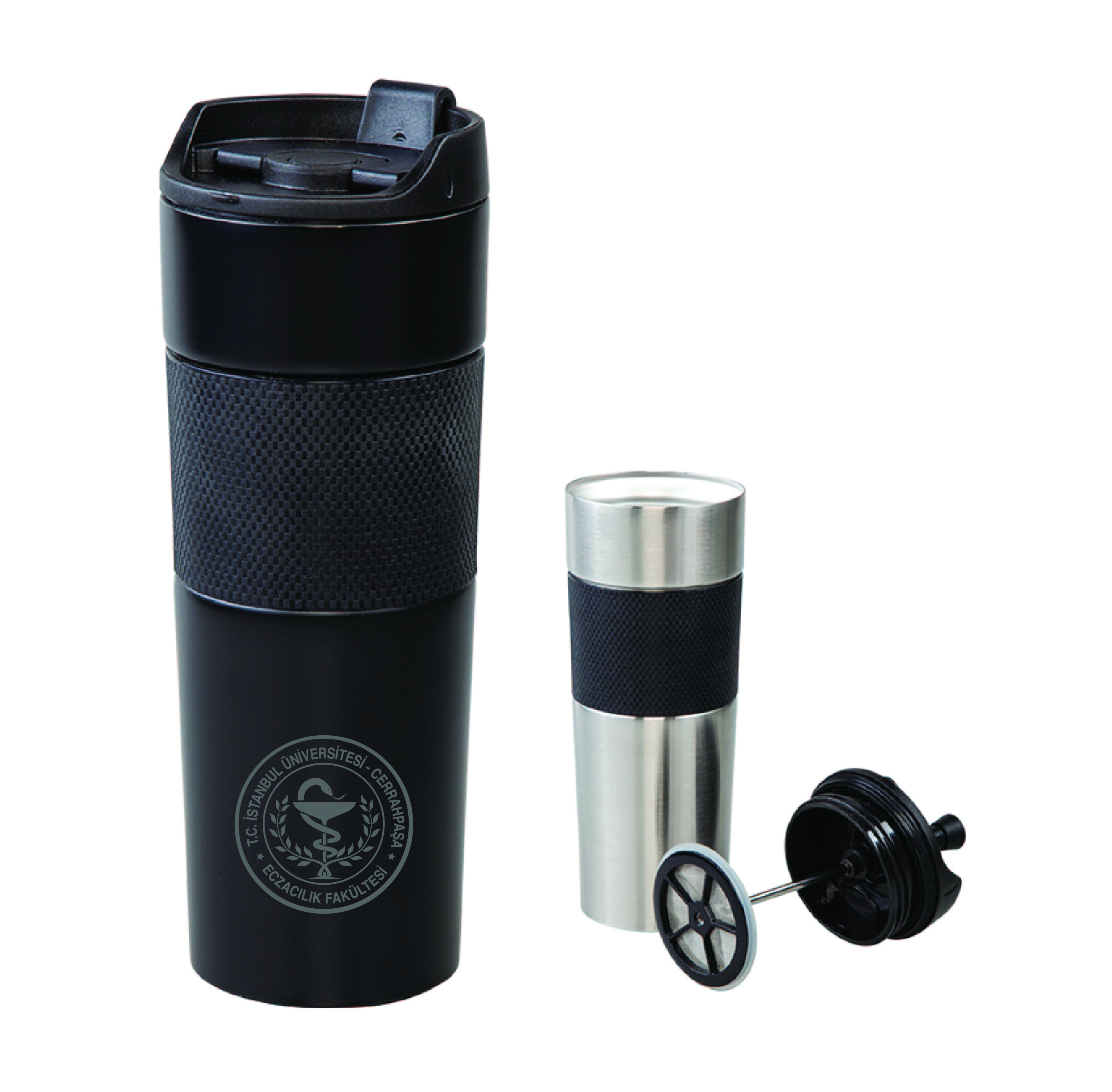 İÜC Eczacilik Fakültesi French Press Çelik Termos